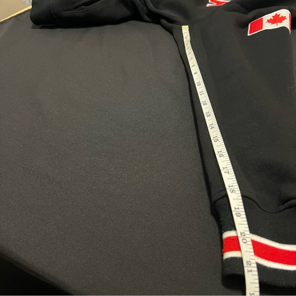 Team Canada Vintage Style Black Full Zip Sweater Jacket With Embroidery XL - Picture 8 of 11